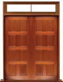 8 panel: double door