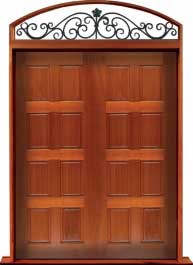 8 panel: double door