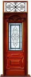 chateau leadlight: double door