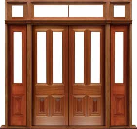 glazed cricket bat: door in frame
