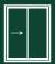 two sash window (1 sliding)